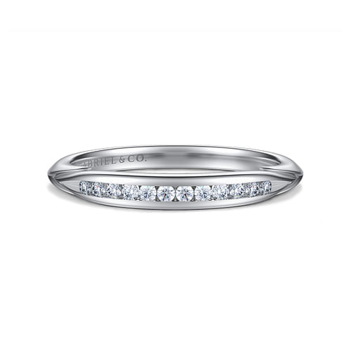 14K White Gold Diamond Matching Wedding Band