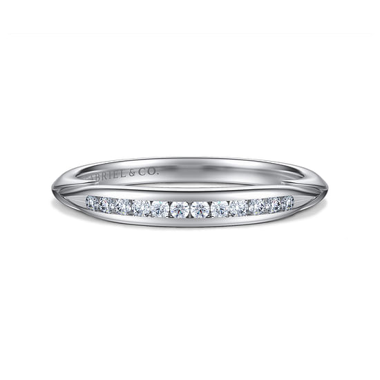 Gabriel - 14K White Gold Diamond Matching Wedding Band