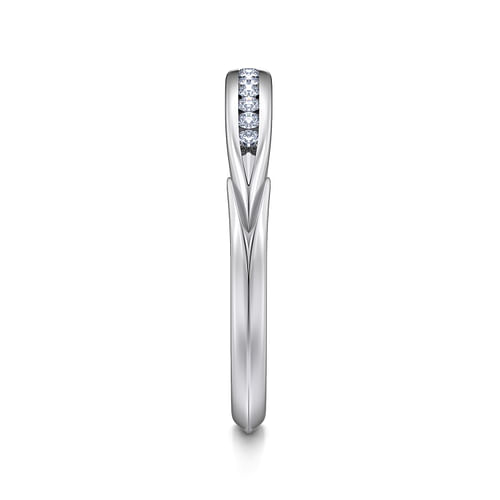 14K White Gold Diamond Matching Wedding Band
