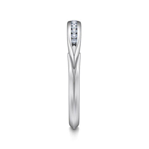 14K White Gold Diamond Matching Wedding Band