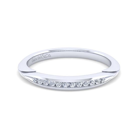 Gabriel - 14K White Gold Diamond Matching Wedding Band