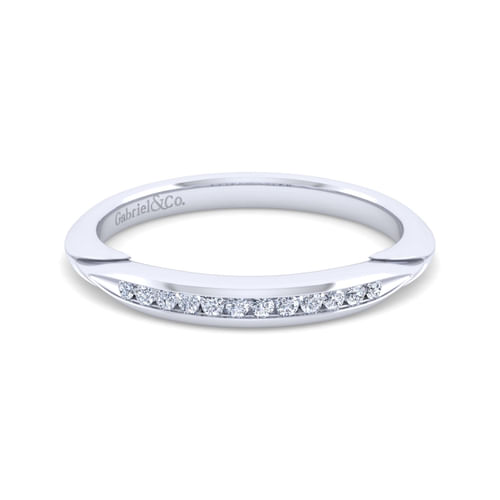 14K White Gold Diamond Matching Wedding Band