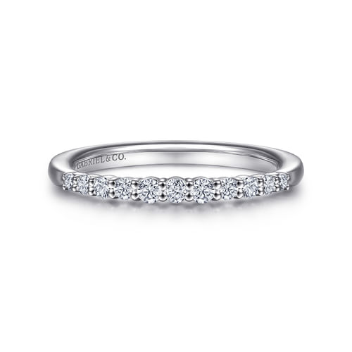 14K White Gold Diamond Matching Wedding Band
