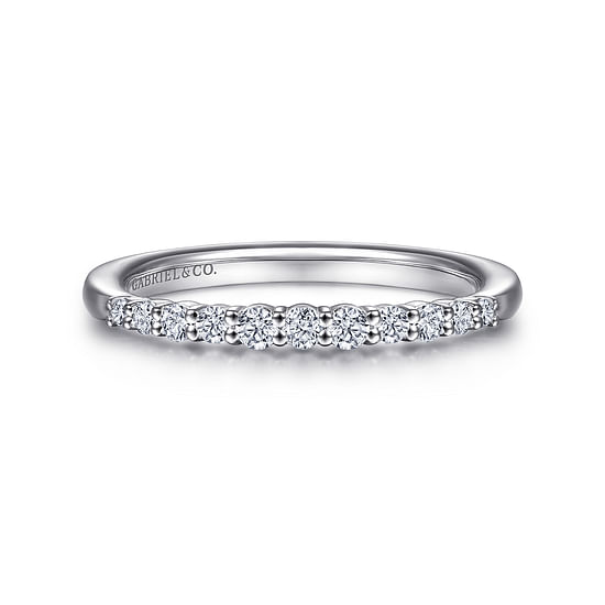 Gabriel - 14K White Gold Diamond Matching Wedding Band