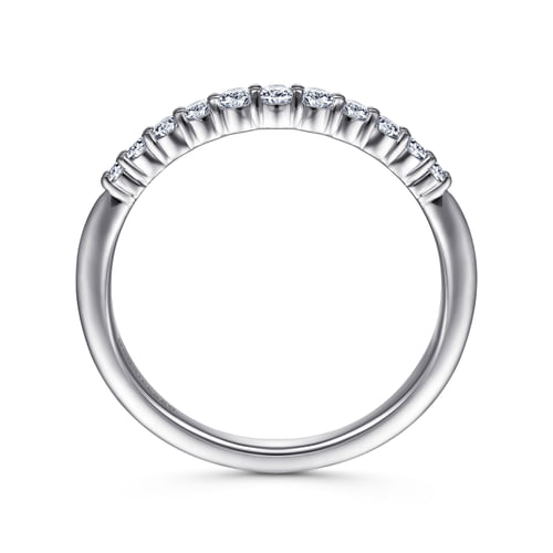 14K White Gold Diamond Matching Wedding Band