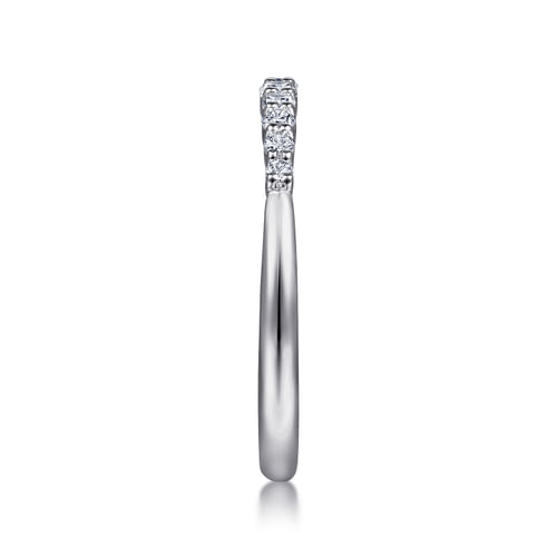 14K White Gold Diamond Matching Wedding Band