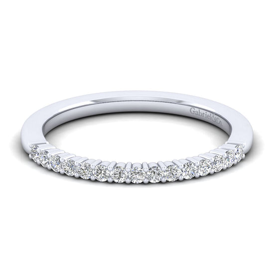 Gabriel - 14K White Gold Diamond Matching Wedding Band