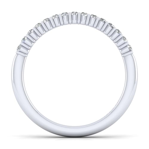 14K White Gold Diamond Matching Wedding Band