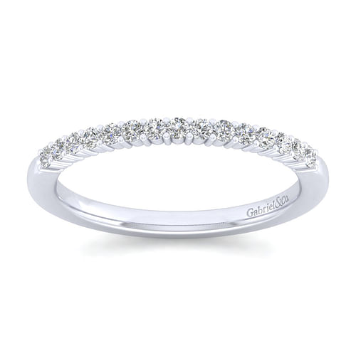 14K White Gold Diamond Matching Wedding Band