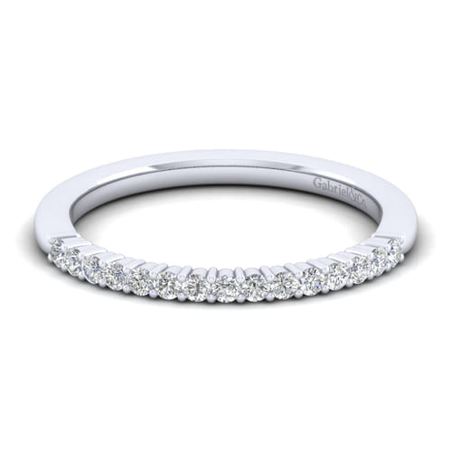 14K White Gold Diamond Matching Wedding Band