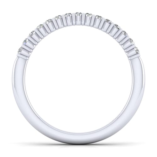 14K White Gold Diamond Matching Wedding Band