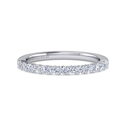14K White Gold Diamond Matching Wedding Band