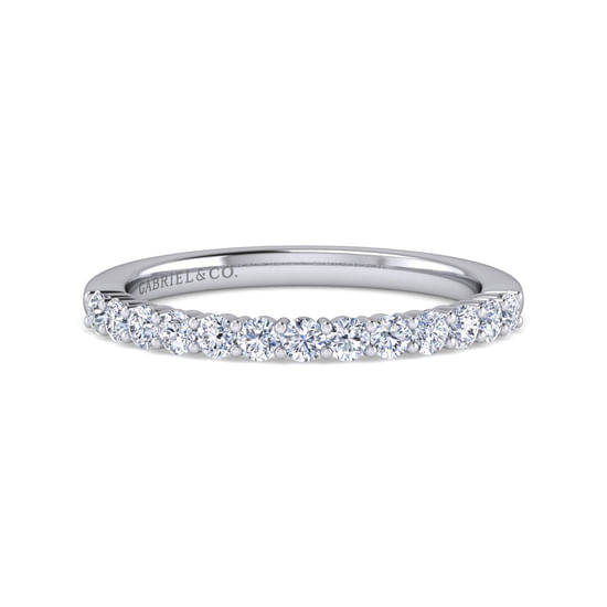 Gabriel - 14K White Gold Diamond Matching Wedding Band