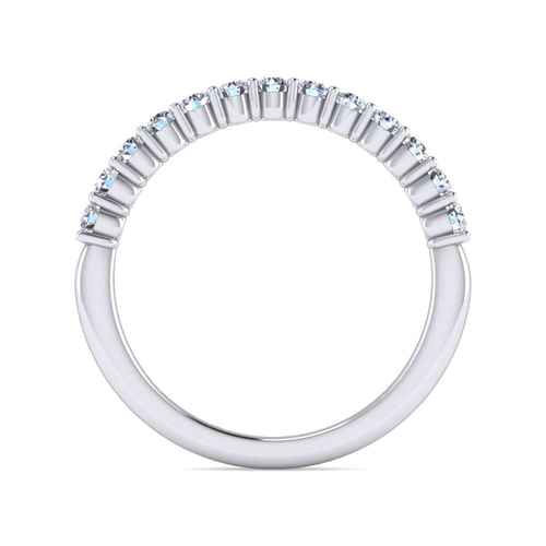 14K White Gold Diamond Matching Wedding Band