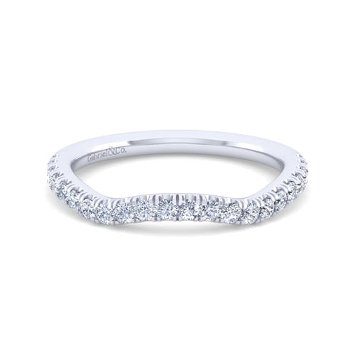 14K White Gold Diamond Matching Wedding Band