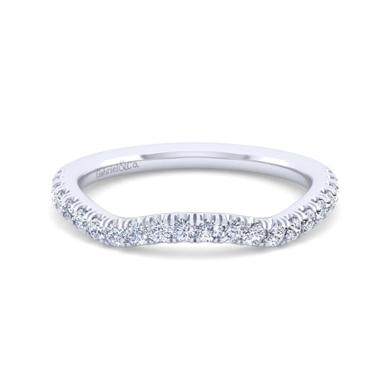 Gabriel - 14K White Gold Diamond Matching Wedding Band