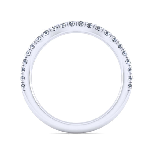 14K White Gold Diamond Matching Wedding Band