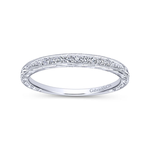 14K White Gold Diamond Matching Wedding Band