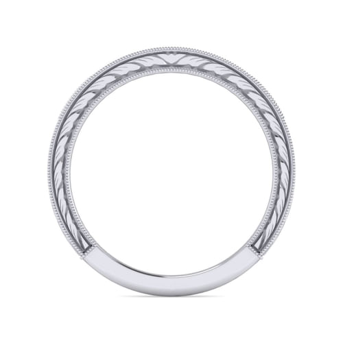 14K White Gold Diamond Matching Wedding Band