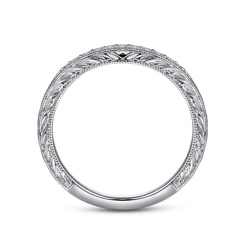 14K White Gold Diamond Matching Wedding Band