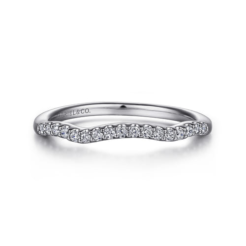 14K White Gold Diamond Matching Wedding Band