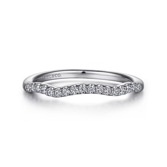 Gabriel - 14K White Gold Diamond Matching Wedding Band