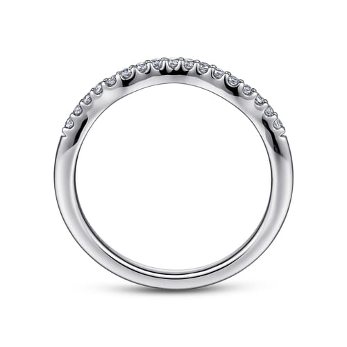 14K White Gold Diamond Matching Wedding Band
