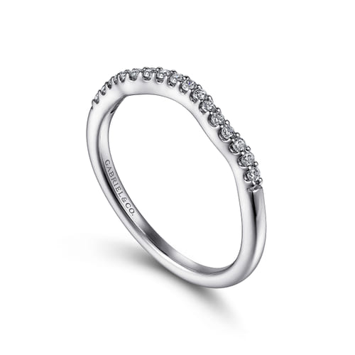 14K White Gold Diamond Matching Wedding Band