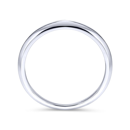 14K White Gold Diamond Matching Wedding Band