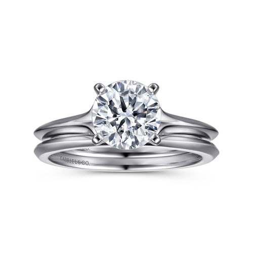 14K White Gold Diamond Matching Wedding Band