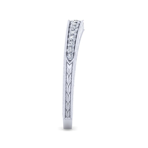 14K White Gold Diamond Matching Wedding Band