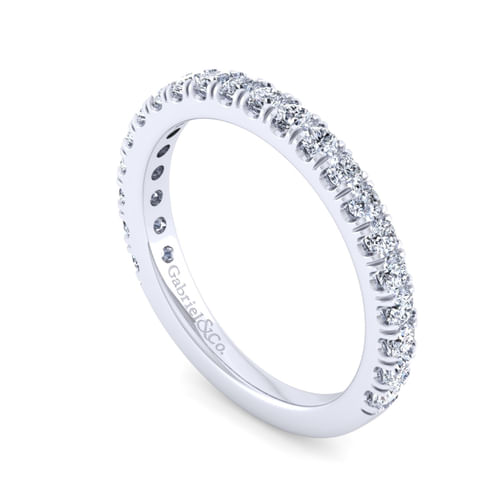 14K White Gold Diamond Matching Wedding Band