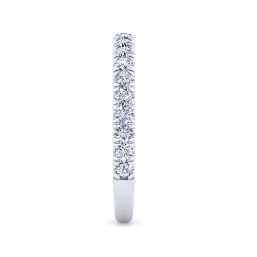 14K White Gold Diamond Matching Wedding Band