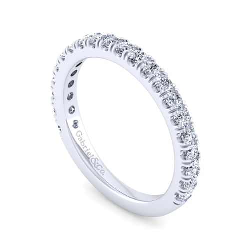 14K White Gold Diamond Matching Wedding Band