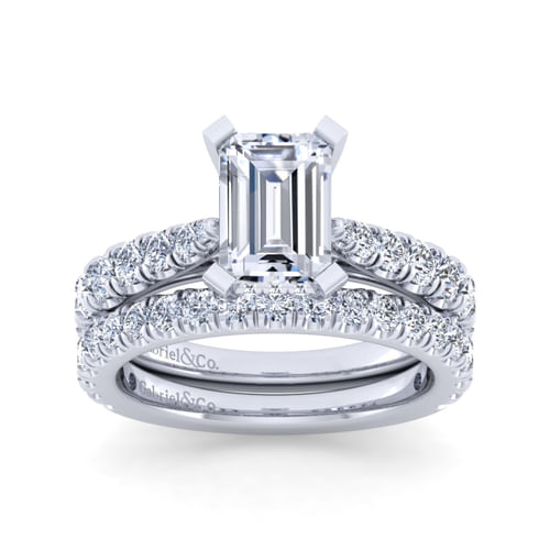 14K White Gold Diamond Matching Wedding Band