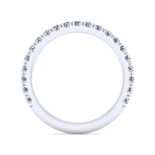 14K White Gold Diamond Matching Wedding Band