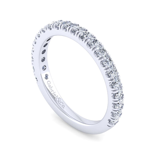 14K White Gold Diamond Matching Wedding Band