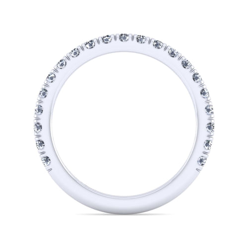 14K White Gold Diamond Matching Wedding Band
