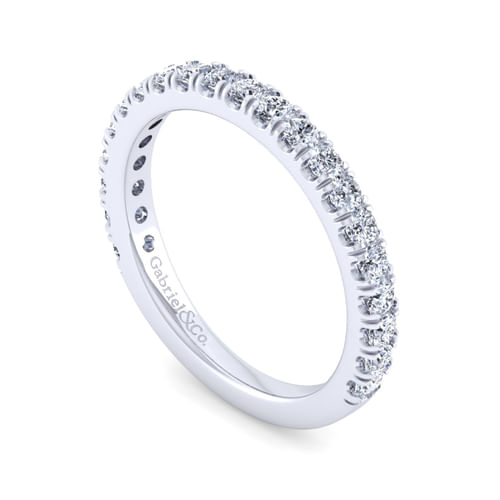 14K White Gold Diamond Matching Wedding Band