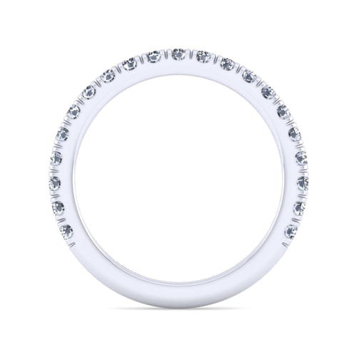 14K White Gold Diamond Matching Wedding Band