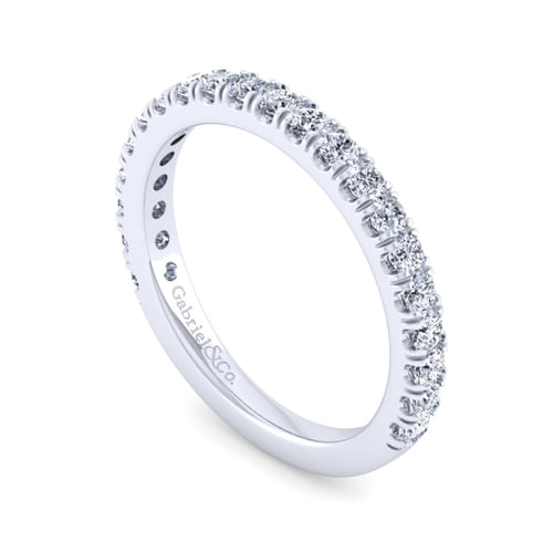 14K White Gold Diamond Matching Wedding Band
