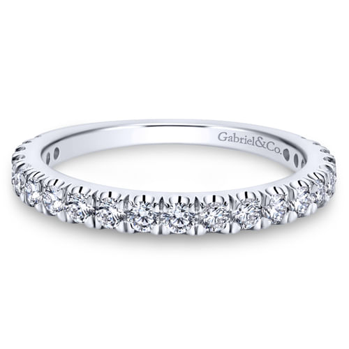 14K White Gold Diamond Matching Wedding Band