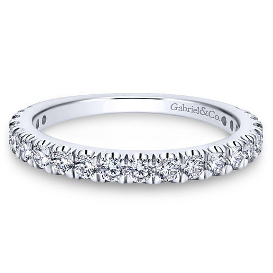 Gabriel - 14K White Gold Diamond Matching Wedding Band