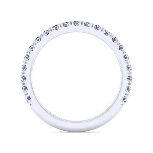 14K White Gold Diamond Matching Wedding Band