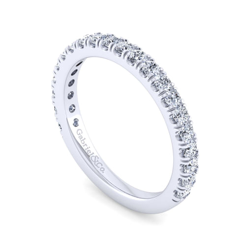 14K White Gold Diamond Matching Wedding Band