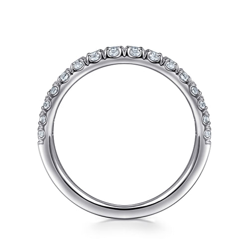 14K White Gold Diamond Matching Wedding Band