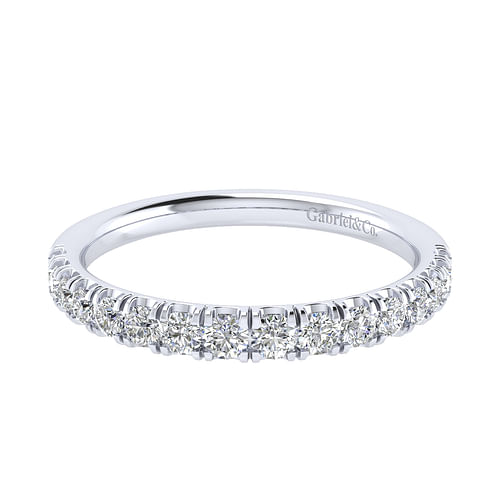 14K White Gold Diamond Matching Wedding Band