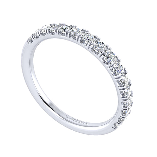 14K White Gold Diamond Matching Wedding Band