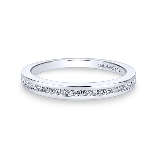 14K White Gold Diamond Matching Wedding Band