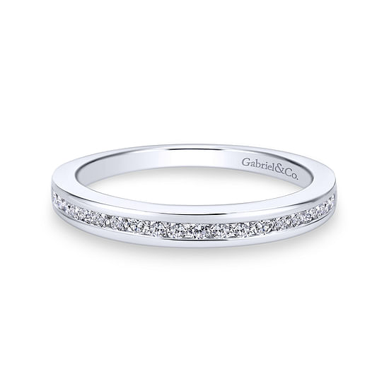 Gabriel - 14K White Gold Diamond Matching Wedding Band